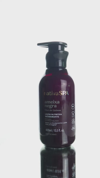 Lotion Hydratante Corps Nativa Spa Ameixa Negra O Boticário en présentation