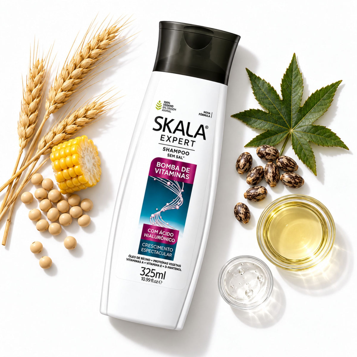 Shampoing Skala Bomba de Vitaminas 325 ml – Hydratation et force