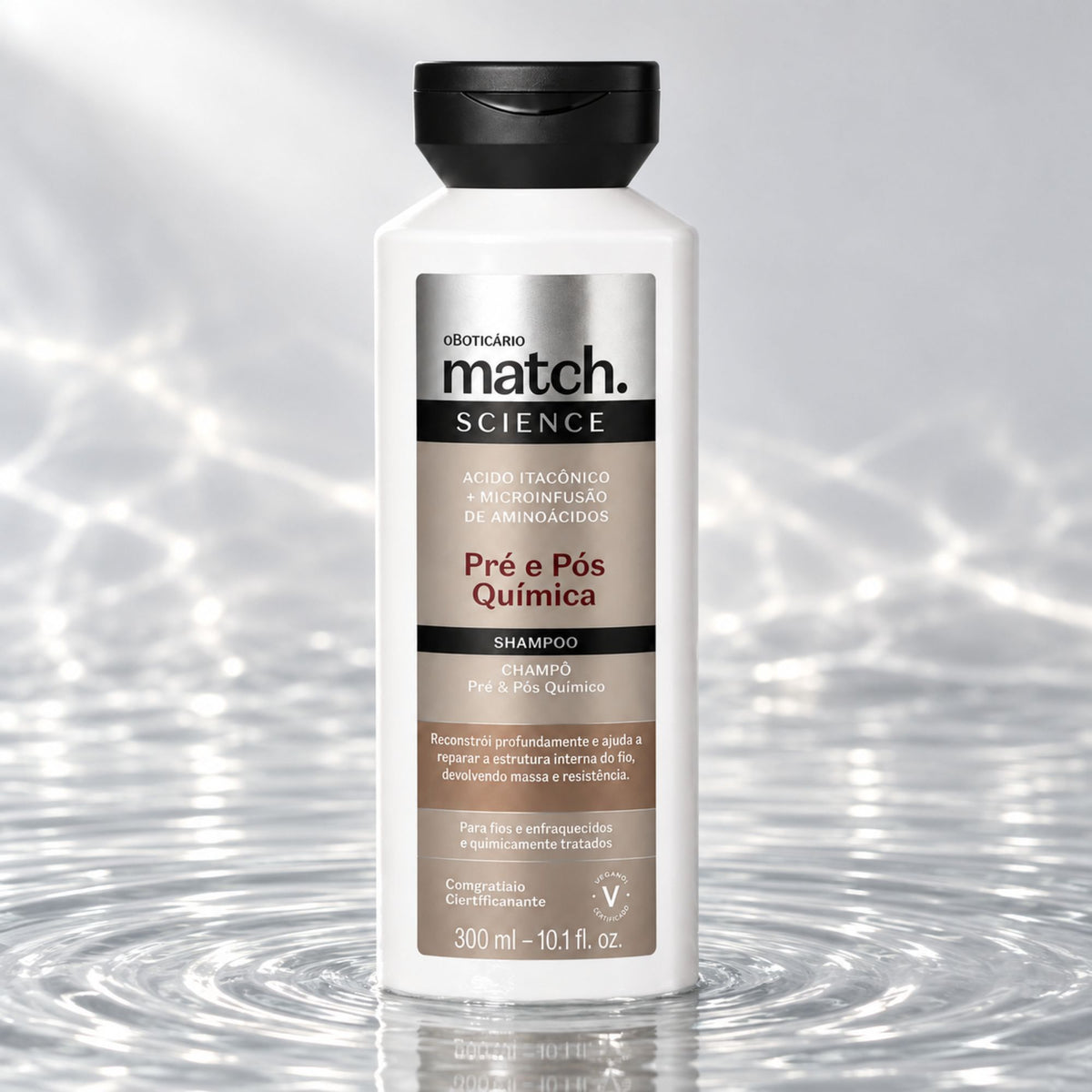 Shampoo Match Science Pré e Pós-Química 300 ml – O Boticário
