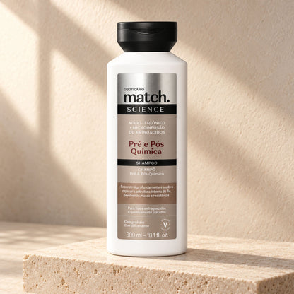 Shampoo Match Science Pré e Pós-Química 300 ml – O Boticário