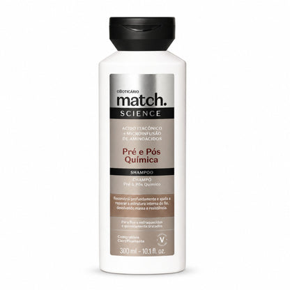 Shampoo Match Science Pré e Pós-Química 300 ml – O Boticário
