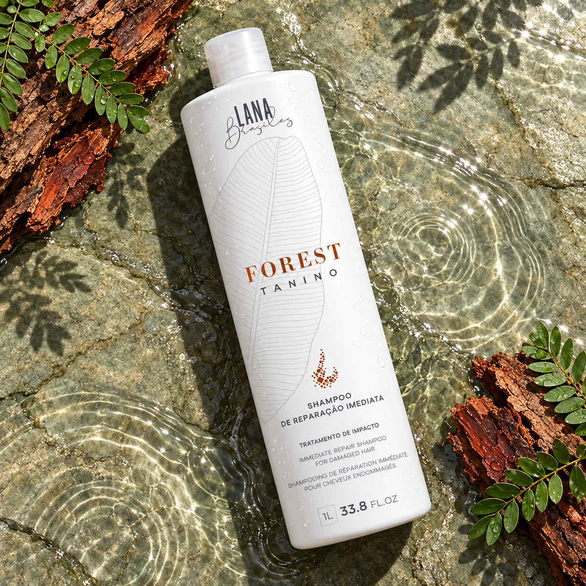 Shampooing Clarifiant Forest Tanino – Lana Brasiles — photographie d’ambiance 2