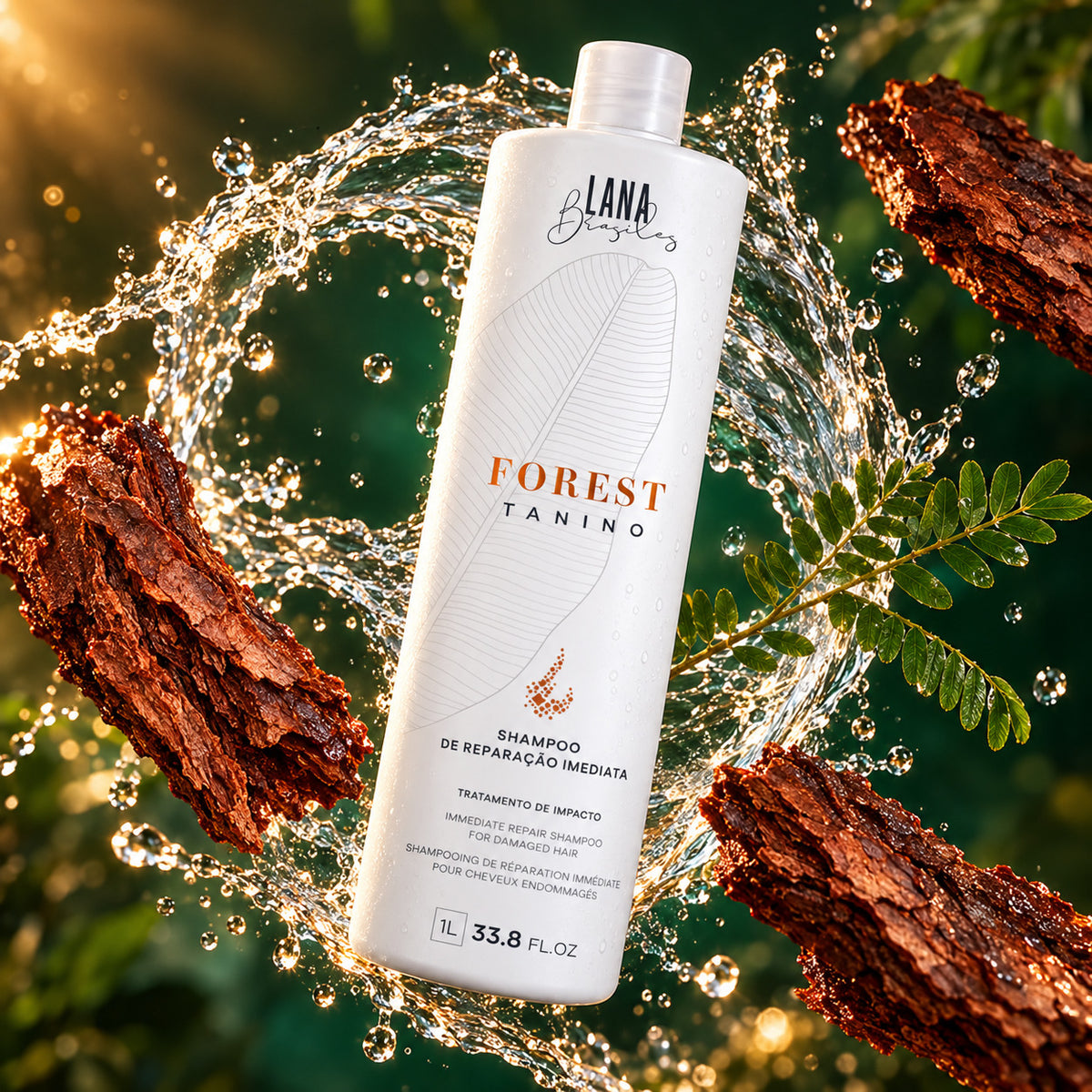 Shampooing Clarifiant Forest Tanino – Lana Brasiles — photographie d’ambiance 3