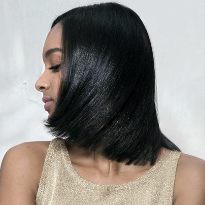 Avant/après Forest Protein – transformation cheveux frisés en cheveux lisses