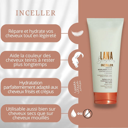 KIT Inceller Masque reconstructeur + Leave-In + Huile de finition