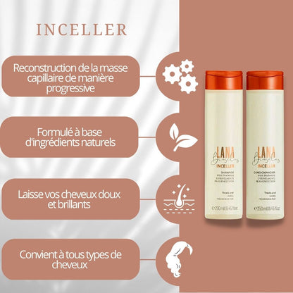 Shampooing et après-shampooing Inceller + Masque Réparateur Forest Tanino